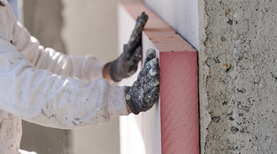 Façade latérale d'une maison individuelle à deux niveaux avec combles aménagés