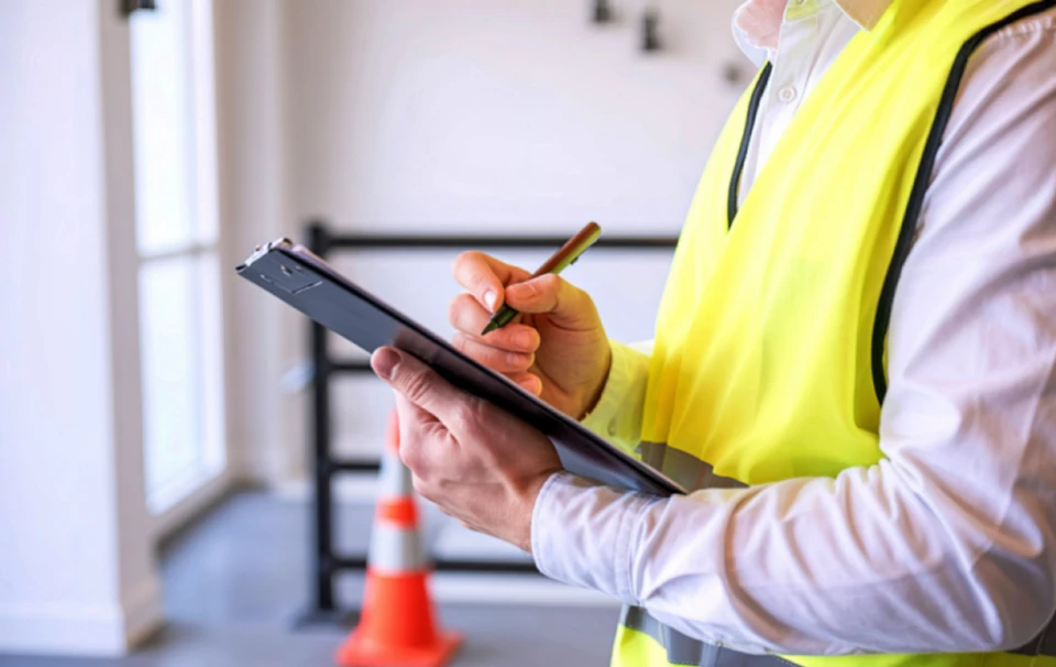 Immeuble résidentiel de 4 étages en cours de rénovation de façade